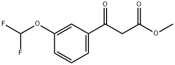 methyl 3-(3-(difluoromethoxy)phenyl)-3-oxopropanoate 结构式