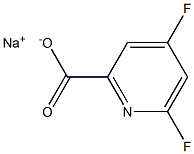 4,6-二氟吡啶-2-甲酸钠 结构式