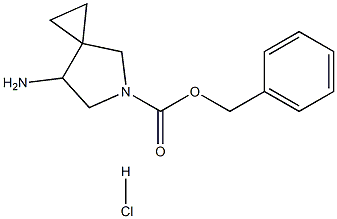 benzyl 7-amino-5-azaspiro[2.4]heptane-5-carboxylate hydrochloride 结构式