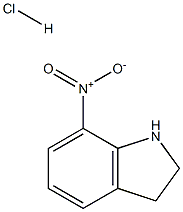 7-硝基吲哚啉盐酸盐 结构式