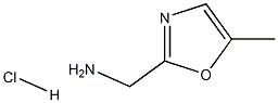 (5-METHYL-1,3-OXAZOL-2-YL)METHANAMINE HYDROCHLORIDE 结构式