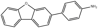 4-(3-二苯并呋喃基)苯胺 结构式