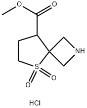 Methyl 5-Thia-2-Azaspiro[3.4]Octane-8-Carboxylate 5,5-Dioxide Hydrochloride 结构式