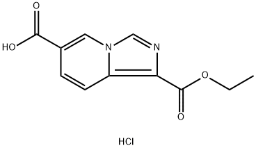 1-(乙氧羰基)咪唑并[1,5-A]吡啶-6-羧酸盐酸 结构式