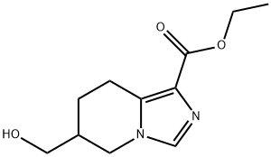 6-(羟甲基)-5,6,7,8-四氢咪唑并 [1,5-A] 吡啶-1-羧酸乙酯 结构式