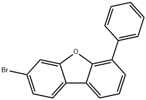 3-溴-6-苯基二苯并呋喃 结构式