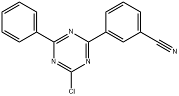 3-(4-氯-6-苯基-1,3,5-三嗪-2-基)苯乙腈 结构式