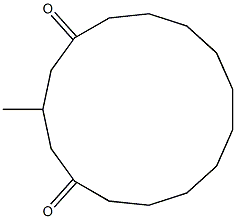 3-methylcyclopentadecane-1,5-dione 结构式