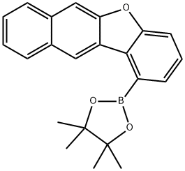 4,4,5,5-四甲基-2-(萘并[2,3-b]苯并呋喃-1-基)-1,3,2-二氧硼杂硼烷 结构式