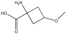 顺式-1-氨基-3-甲氧基环丁烷-1-甲酸 结构式