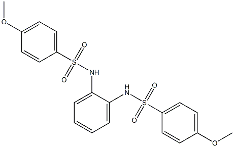 4-methoxy-N-(2-{[(4-methoxyphenyl)sulfonyl]amino}phenyl)benzenesulfonamide 结构式