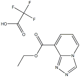 乙基 [1,2,4]三唑并[4,3-A]吡啶-8-甲酸基酯 2,2,2-三氟醋酸盐 结构式