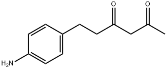 6-(4-AMINOPHENYL)HEXANE-2,4-DIONE 结构式