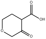 3-oxotetrahydro-2H-pyran-4-carboxylic acid 结构式