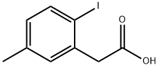 2-(2-IODO-5-METHYLPHENYL)ACETIC ACID 结构式