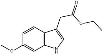 6-甲氧基吲哚-3-乙酸乙酯 结构式