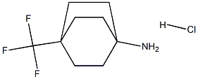 4-(trifluoromethyl)bicyclo[2.2.2]octan-1-amine hydrochloride 结构式