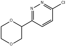 3-chloro-6-(1,4-dioxan-2-yl)pyridazine 结构式