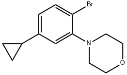 4-(2-bromo-5-cyclopropylphenyl)morpholine 结构式