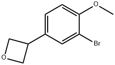 3-(3-bromo-4-methoxyphenyl)oxetane 结构式