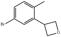 3-(5-bromo-2-methylphenyl)oxetane 结构式