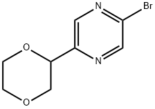 2-bromo-5-(1,4-dioxan-2-yl)pyrazine 结构式