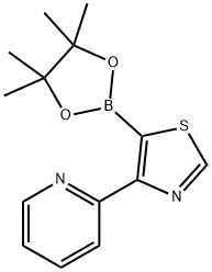 4-(2-Pyridyl)thiazole-5-boronic acid pinacol ester 结构式