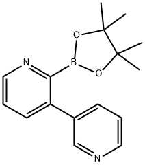 3-(Pyridin-3-yl)pyridine-2-boronic acid pinacol ester 结构式