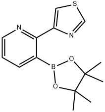 2-(Thiazol-4-yl)pyridine-3-boronic acid pinacol ester 结构式