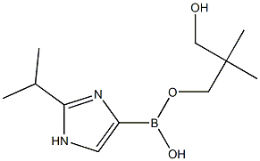 2-(iso-Propyl)imidazole-4-boronic acid neopentylglycol ester 结构式