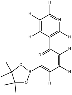 [6-(3-Pyridyl)pyridine-d7]-2-boronic acid pinacol ester 结构式