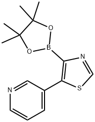 5-(3-Pyridyl)thiazole-4-boronic acid pinacol ester 结构式