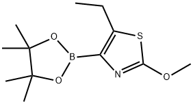 5-Ethyl-2-methoxythiazole-4-boronic acid pinacol ester 结构式
