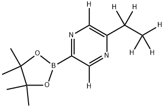 (5-Ethylpyrazine-d7)-2-boronic acid pinacol ester 结构式