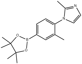 2-Methyl-1-[2-methyl-4-(4,4,5,5-tetramethyl-1,3,2-dioxaborolan-2-yl)phenyl]-1... 结构式