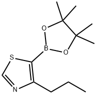 4-(n-Propyl)thiazole-5-boronic acid pinacol ester 结构式