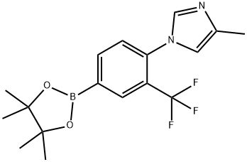 3-Trifluoromethyl-4-(4-methylimidazol-1-yl)phenylboronic acid pinacol ester 结构式