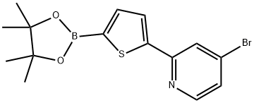 5-(4-Bromopyridin-2-yl)thiophene-2-boronic acid pinacol ester 结构式