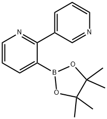 2-(3-Pyridyl)pyridine-3-boronic acid pinacol ester 结构式