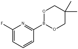 6-Fluoropyridine-2-boronic acid neopentylglycol ester 结构式
