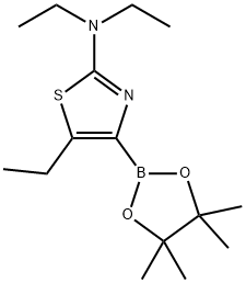 5-Ethyl-2-(diethylamino)thiazole-4-boronic acid pinacol ester 结构式