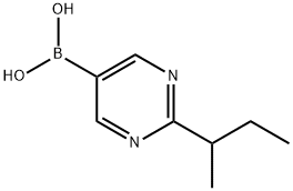 (2-(sec-butyl)pyrimidin-5-yl)boronic acid 结构式