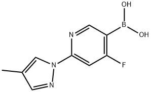 4-Fluoro-2-(4-methyl-1H-pyrazol-1-yl)pyridine-5-boronicacid