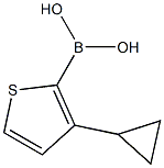 (3-环丙基噻吩-2-基)硼酸 结构式