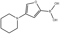 4-(Piperidino)furan-2-boronic acid 结构式