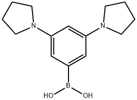 3,5-Bis(pyrrolidino)phenylboronic acid 结构式