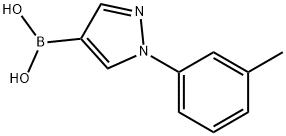 1-(3-Tolyl)-1H-pyrazole-4-boronic acid 结构式