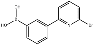 3-(6-Bromopyridin-2-yl)phenylboronic acid 结构式