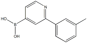 2-(3-Tolyl)pyridine-4-boronic acid 结构式