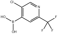 [5-CHLORO-2-(TRIFLUOROMETHYL)PYRIDIN-4-YL]BORONIC ACID 结构式